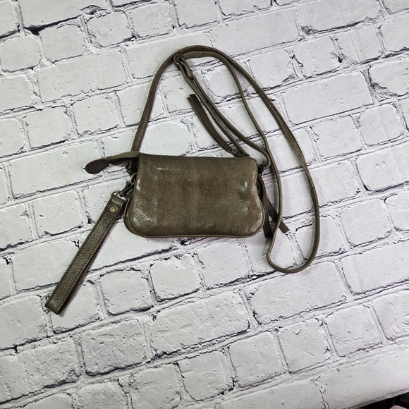 Rugged Hide Australia khaki olive green leather small crossbody purse - Picture 10 of 10